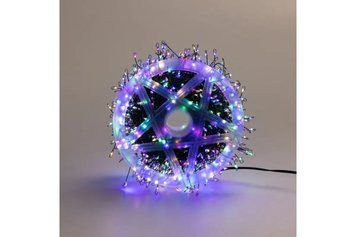Гірлянда Роса на котушці феєрверк - мішура від USB, 50м, 1500LED + пульт Мультик G5824 фото