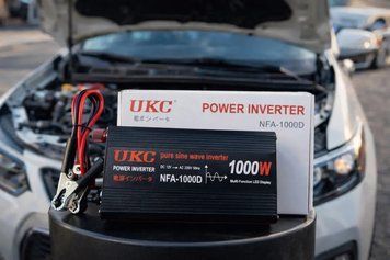 Перетворювач напруги 12V-220V UKC 1000 Вт з чистою синусоїдою / автомобільний інвертор 12 В 220 В з цифровим дисплеєм та USB виходом sp4139 фото