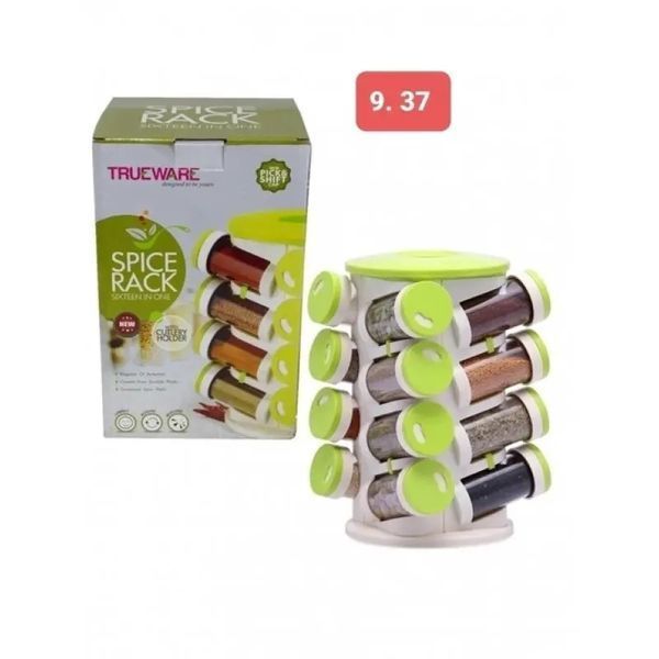 Стійка для зберігання спецій spice rack sixteen in one, набір для спецій 16 в 1 20544100 фото
