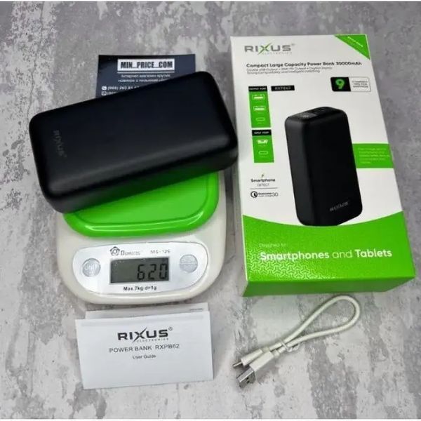 Зовнішній акумулятор XSSIVE 30000mAh XSS-PB23 PD20W black M17457 фото