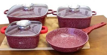Набір посуду Bellmax Cookware Set BM-132 RED 2128251 фото