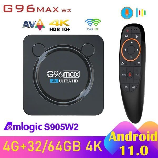 Приставка V-BOX G96 Max W2 4K 4/64 UltraHD Android 11 Mu996589 фото