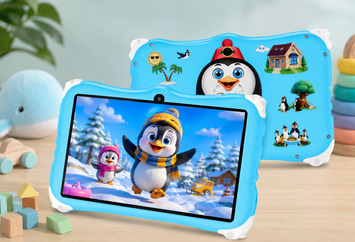 Дитячий планшет Meijiahui K1 Android-15 Penguin / Планшет 7" 6GB/128GB / Дитячий планшетний ПК з екраном 7 дюймів Синій Jam1737/1 фото