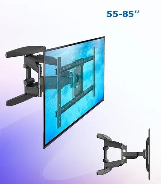 Настінне кріплення для телевізора для діагоналей 55"-85" поворотний кронштейн на стіну V-Star S65 sp8579 фото