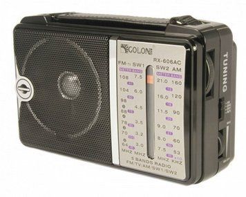 Радіоприймач акумуляторний Golon RX-606 (чорний) 243001 фото