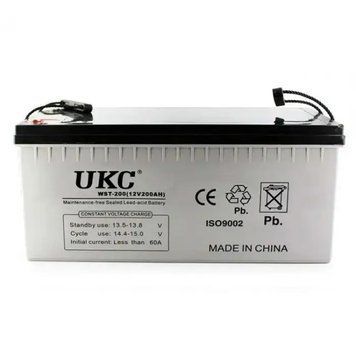 Акумулятор гелевий BATTERY 12V 200A UKC 243658920 фото