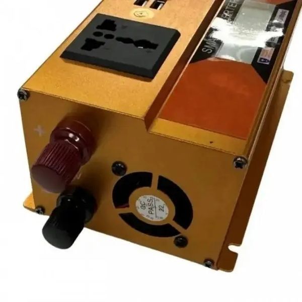 Перетворювач Інвертор 1000W 12V/24V + LCD, золотий 201НФ08361 фото