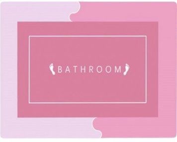 Килимок у ванну вологовбираючий суперпоглинаючий нековзний Bath Mat Super Absorbent (40х60см) рожевий M16231/1 фото