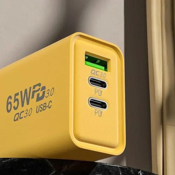 Зарядний пристрій для телефону (65W) / Адаптер для заряджання / Швидка зарядка для смартфона MA-280 фото