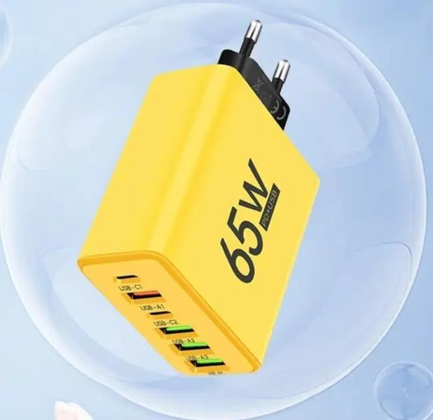 Зарядний пристрій для телефону (65W) / Адаптер для заряджання / Швидка зарядка для смартфона MA-280 фото