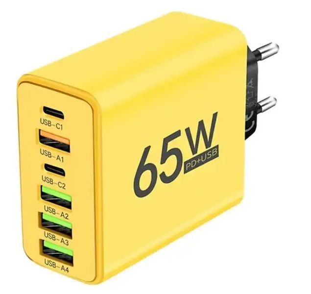 Зарядний пристрій для телефону (65W) / Адаптер для заряджання / Швидка зарядка для смартфона MA-280 фото