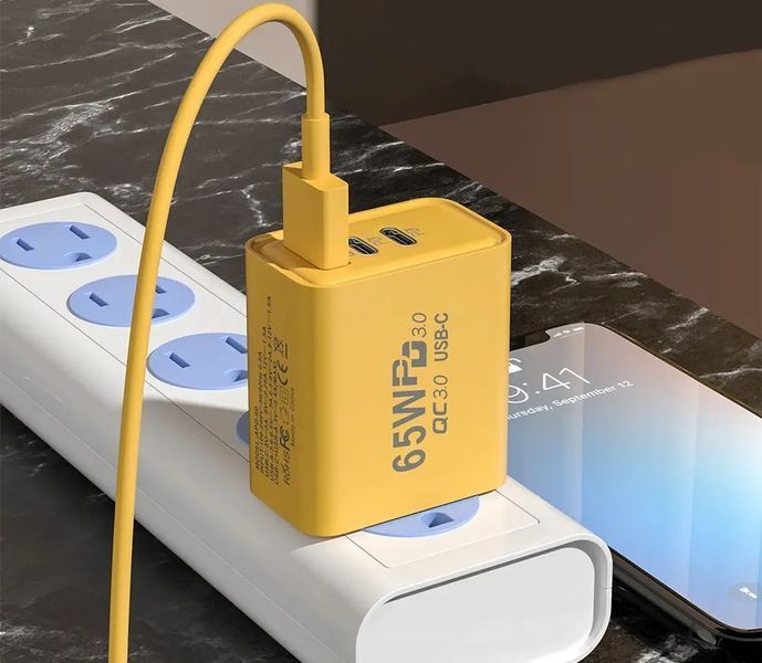 Зарядний пристрій для телефону (65W) / Адаптер для заряджання / Швидка зарядка для смартфона MA-280 фото