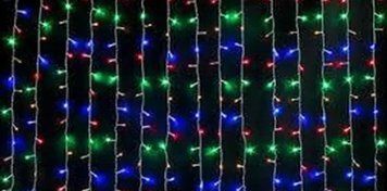 Світлодіодна гірлянда Водоспад 240LED 2х2.5м 220V Мікс Прозорий провід dl7412588 фото