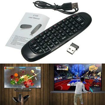 Гіроскопна аеромиш пульт з клавіатурою Air Mouse I8 pr65638476 фото