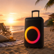 Портативна акустика ZXX-7878 / Акумуляторна колонка з Bluetooth, TWS, FM, USB, SD, RGB-підсвічуванням / Караоке колонка-валіза з 2 мікрофонами та пультом ДУ sp8717 фото 2