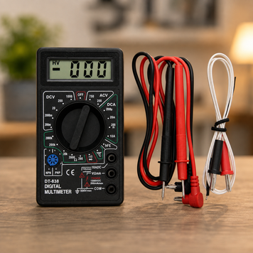 Цифровий мультиметр DT-838 з LCD-дисплеєм, звуковим продзвінком та вимірюванням температури sp1019 фото