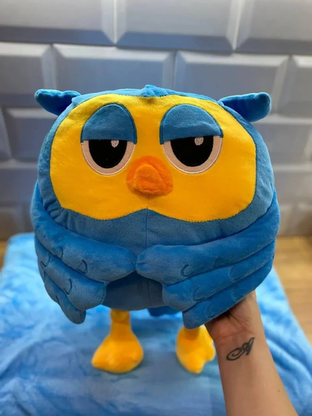 М'яка іграшка Happy Baby Сова плед-подушка трансформер 3 в 1 зелений OS0123654789/2 фото
