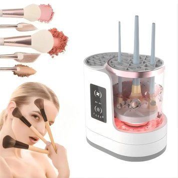 Електричний очищувач пензлів для макіяжу Electric makeup brush cleaner VEN-1046 фото