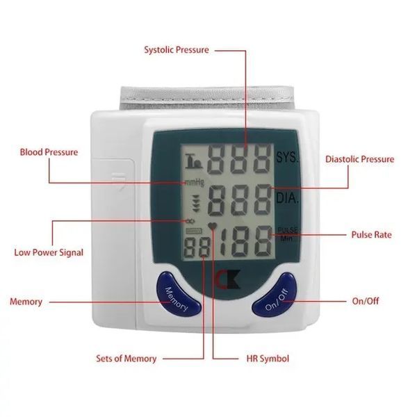 Цифровий автоматичний тонометр Blood Pressure Monitor для вимірювання АТ та пульсу -VN-31 V622HBLI фото