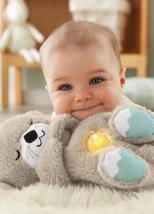 бежевий Дихаюча плюшева іграшка видра зі світлом та звуком 2128576/5 фото