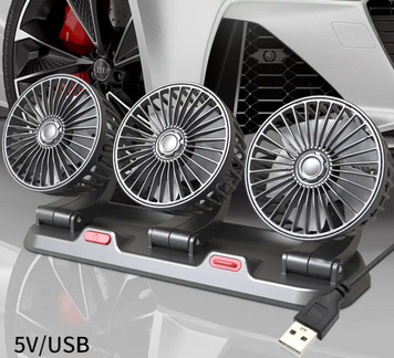 Автомобільний потрійний поворотний 5V USB з табличкою телефону VEN-1565 фото
