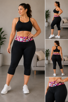 Коригувальні бриджі Hot shapers троянди / Легінси жіночі для спорту, фітнесу, прогулянок Розмір L VEN441RL/1 фото