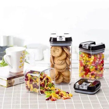 Органайзер для сипучих Food Storage Container 6 Контейнерів | Набір пластикових контейнерів для круп 5096545 фото