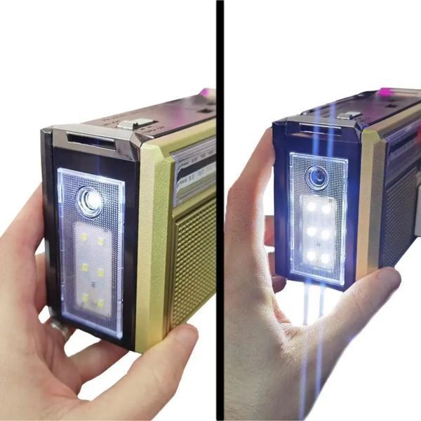 Акумуляторний радіоприймач Golon RX-382 USB/SD з MP3 та LED-ліхтариком sp3016 фото